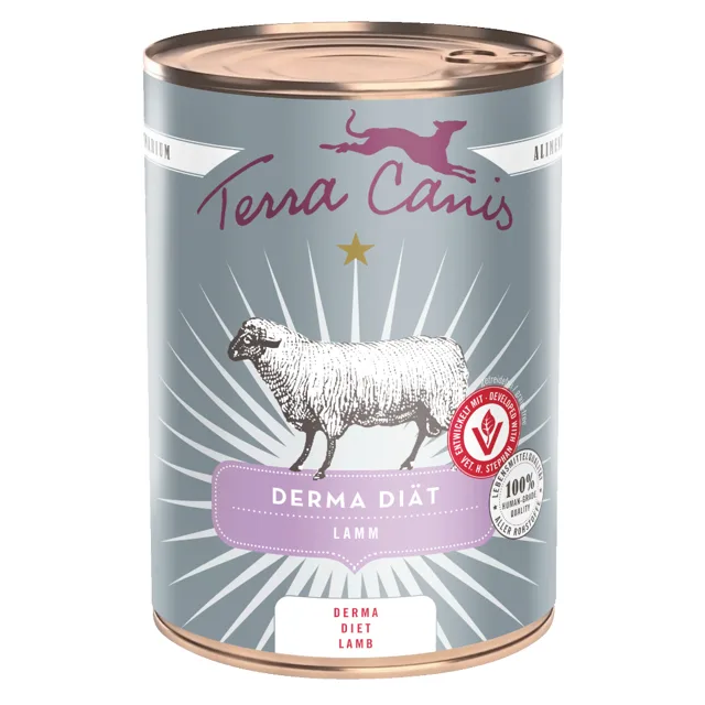 Terra Canis Derma Diet 6 x 400 g - jehněčí
