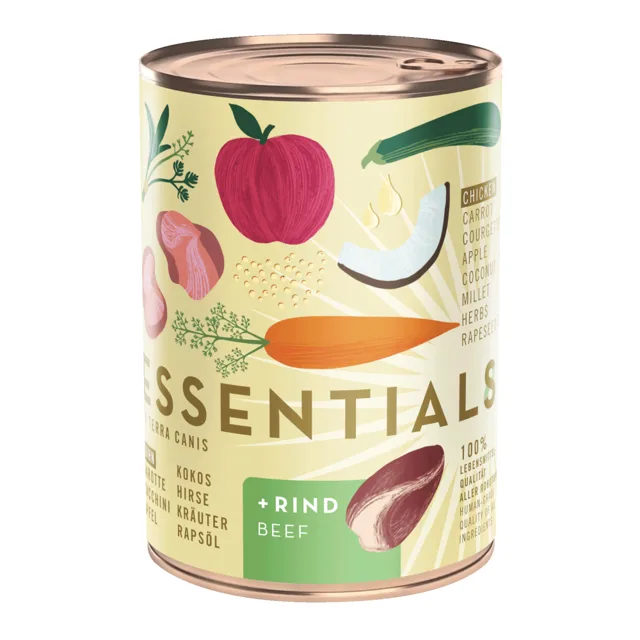 Terra Canis Essential 8 12 x 385 g výhodné balení  - mix balíček (3 druhy)