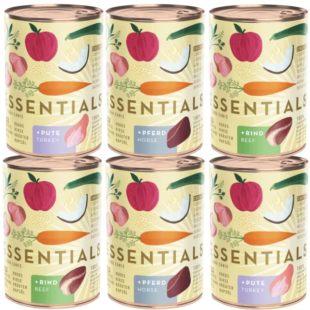 Terra Canis Essential 8 6 x 385 g - mix balíček (3 druhy)