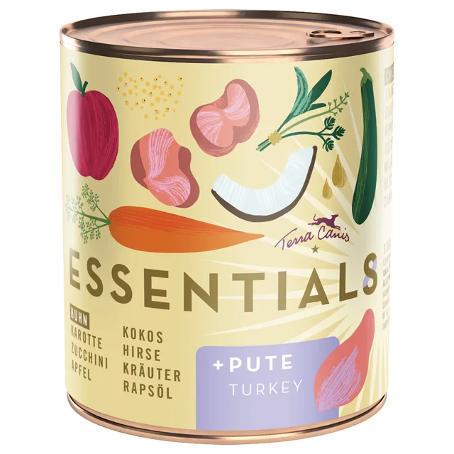 Terra Canis Essential 8 6 x 780 g - kuře a krůta