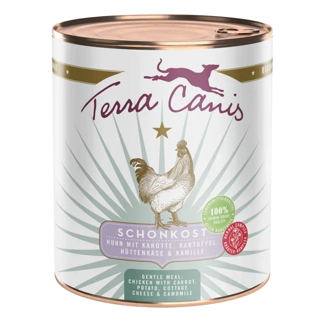 Terra Canis First Aid 12 x 800 g - kuřecí s mrkví, bramborem, tvarohem a heřmánkem