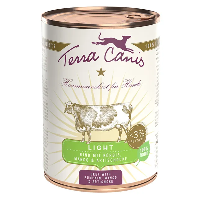 Terra Canis Light 6 x 400 g - Krůtí s celerem, ananasem & plody rakytníku