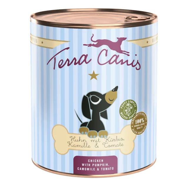 Terra Canis Menu pro štěňata 6 x 800 g - kuřecí s dýní, heřmánkem a rajčaty