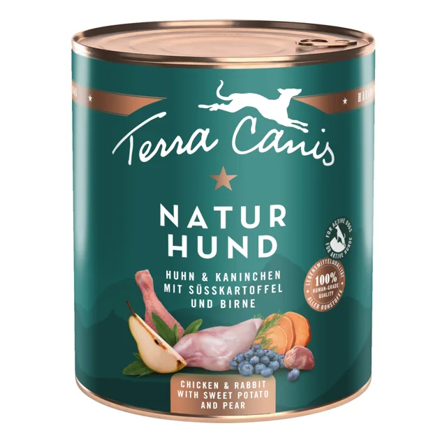 Terra Canis Natural Dog 12 x 800 g - výhodné balení - Hovězí a zvěřina s dýní a jablky