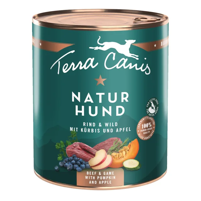 Terra Canis Natural Dog 6 x 800 g - Krůtí a kachna s brokolicí a melounem