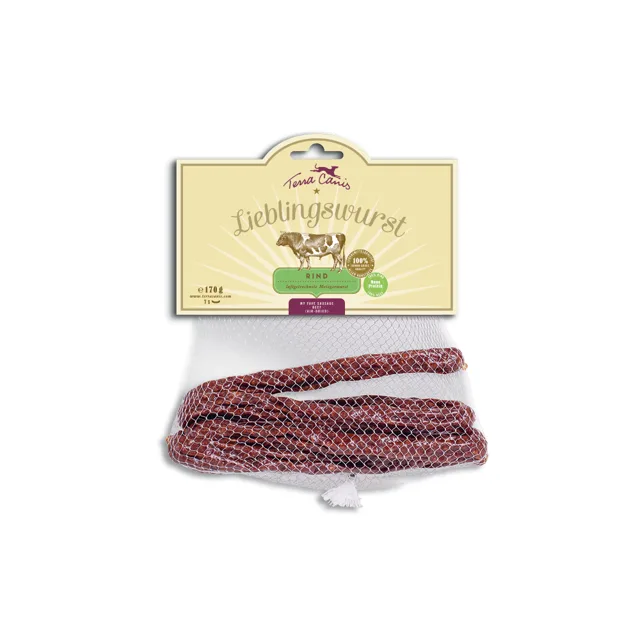 Terra Canis salám pro psy - 3 x 170 g hovězí