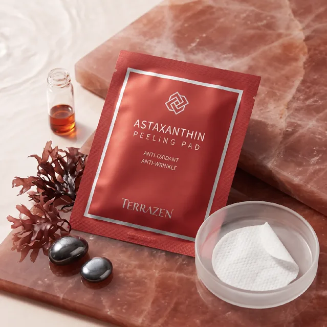 TERRAZEN - Astaxanthin Peeling Pad - Antioxidantní peelingové tampónky s astaxanthinem - VZOREK - 5ml