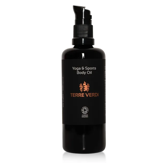 Terre Verdi Bio prohřívající tělový a masážní olej Yoga&Sports, 100 ml