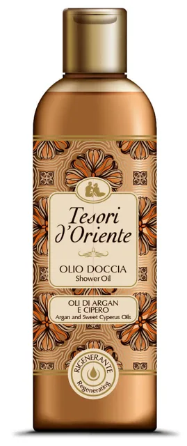 Tesori d'Oriente Sprchový Arganový a cyperový olej 250 ml