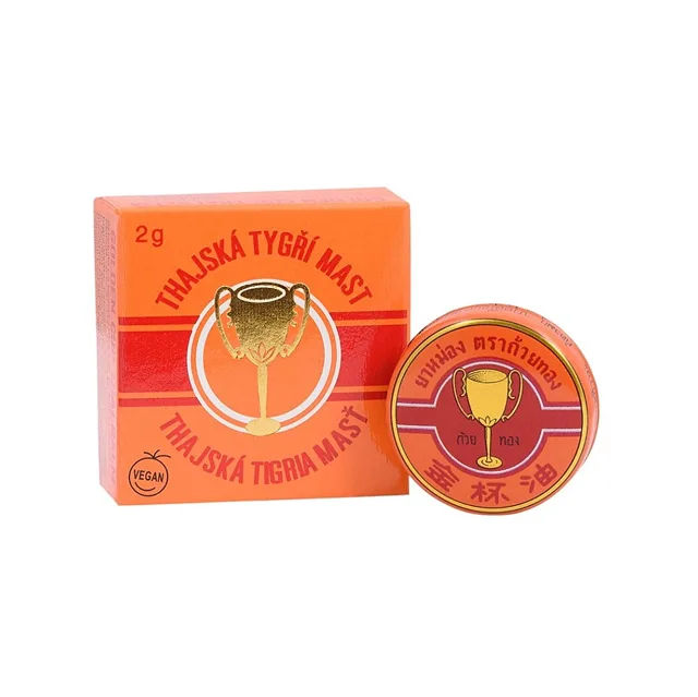Thajská tygří mast Golden Cup balm 2 g