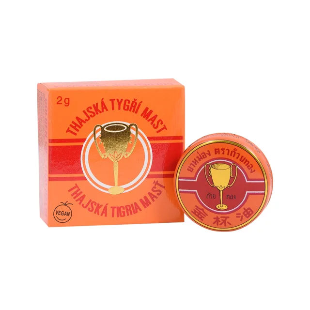 Thajská tygří mast Golden Cup balm 2g