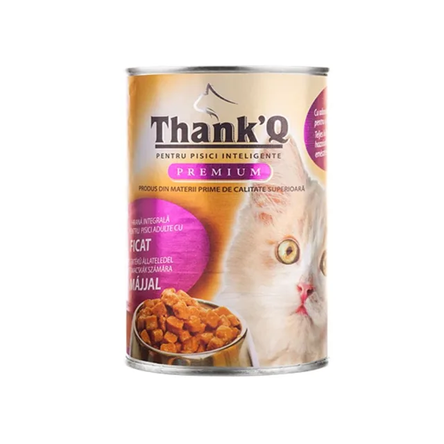 THANK'Q KOT s játry 415 g konzerva pro kočky
