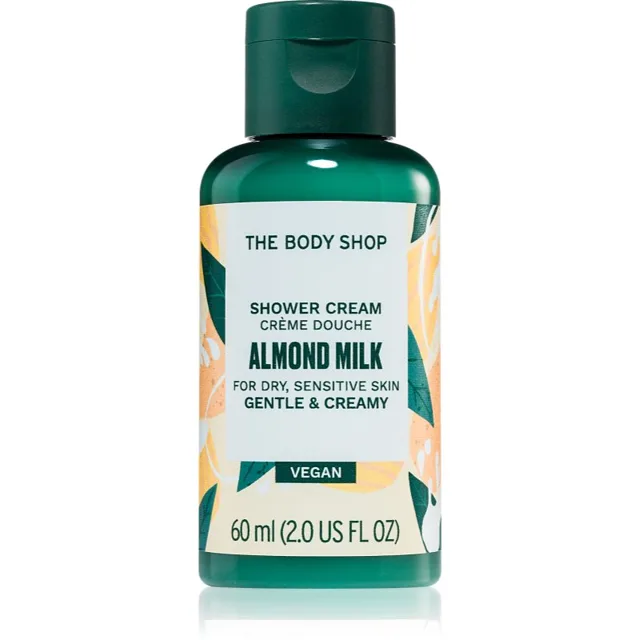 The Body Shop Almond Milk Shower Cream krémový sprchový gel s mandlovým mlékem 60 ml