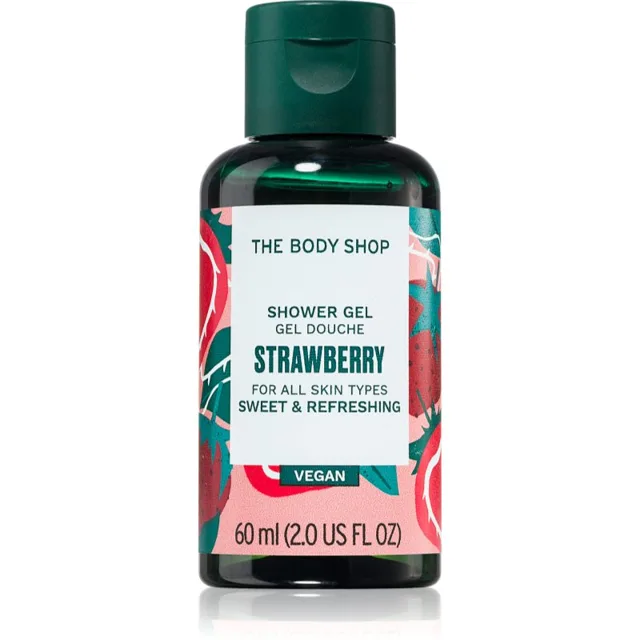 The Body Shop Strawberry Shower Gel osvěžující sprchový gel 60 ml