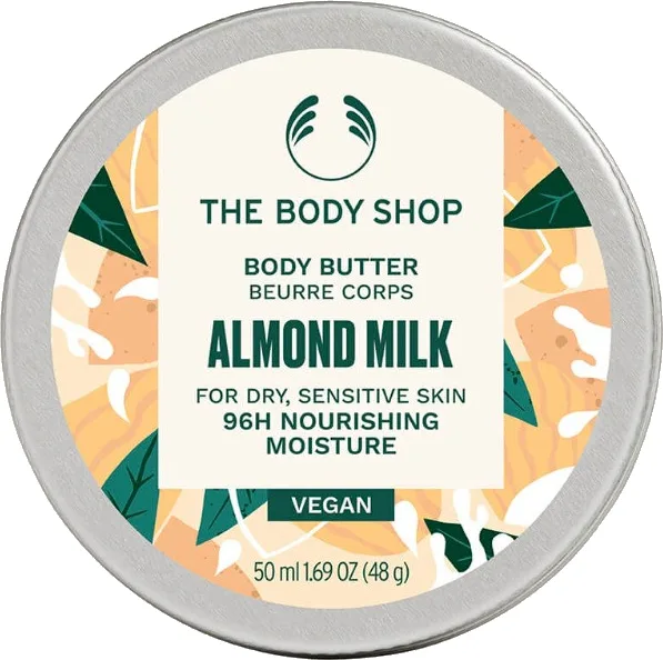 The Body Shop Tělové máslo pro suchou a citlivou pokožku Almond Milk (Body Butter) 50 ml