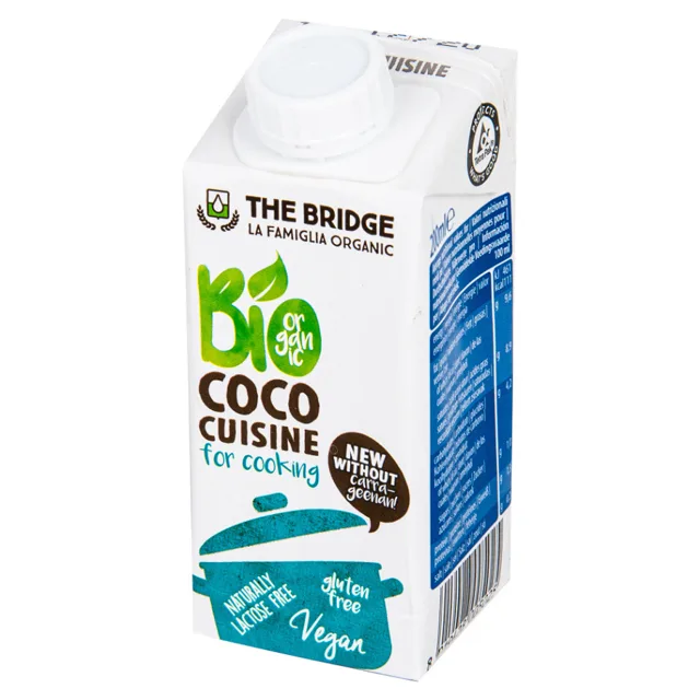 THE BRIDGE Kokosová alternativa smetany na vaření 200 ml BIO