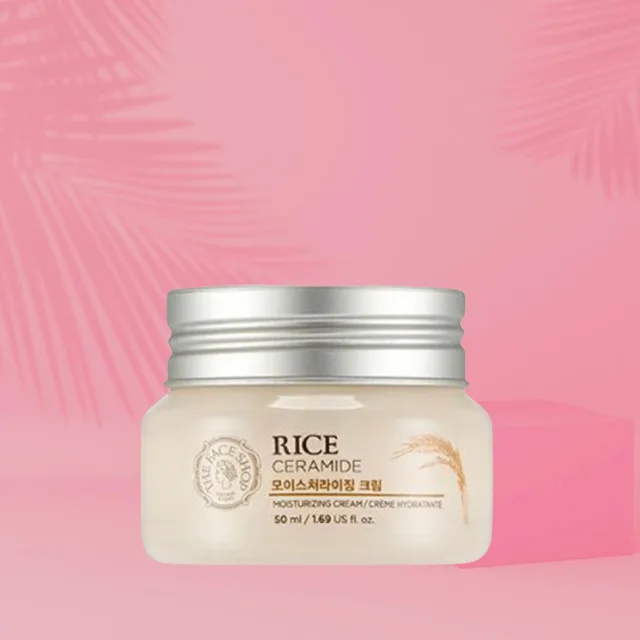 The Face Shop Rice Ceramide Moisturizing Cream - Hydratační a vyživující krém s ceramidy - 50ml