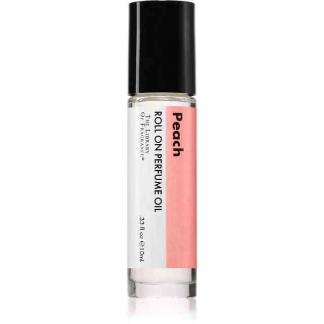 The Library of Fragrance Peach tělový olej roll-on unisex 10 ml