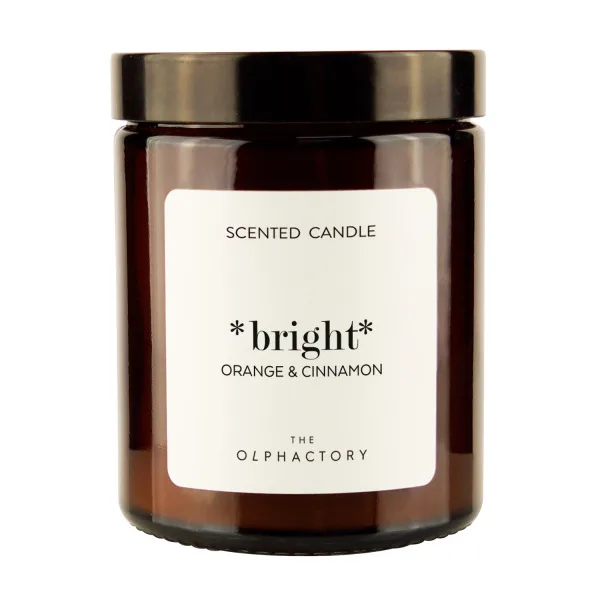 The Olphactory Scented Candle Glass Bright Orange & Cinn to vonná svíčka 135 g