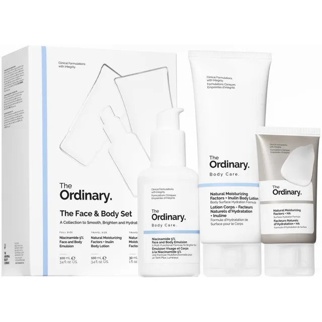 The Ordinary The Face & Body Set dárková sada na tělo a obličej
