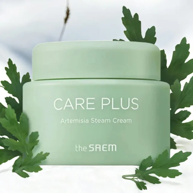 THE SAEM -  Care Plus Artemisia Steam Cream - Hydratační, zklidňující krém s pelyňkem - 100 ml