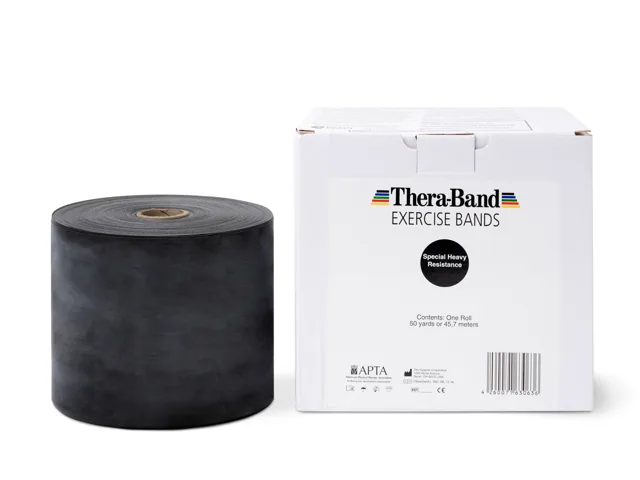 Thera-Band Posilovací guma 45,5 m, černá, speciálně silná