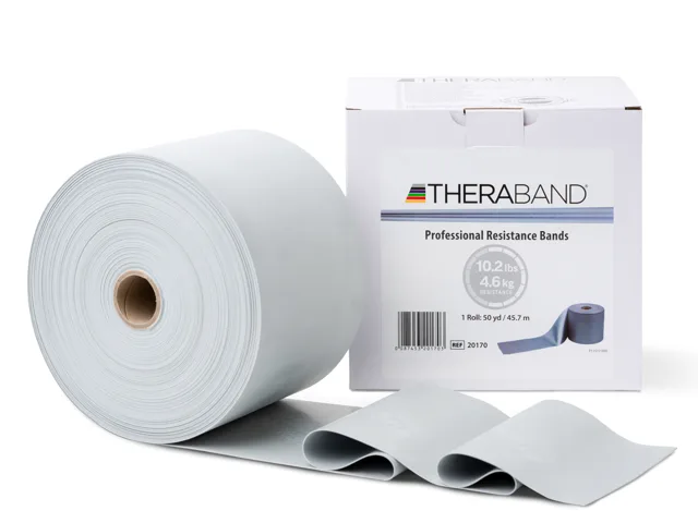Thera-Band posilovací guma 45,5 m, stříbrná, super silná