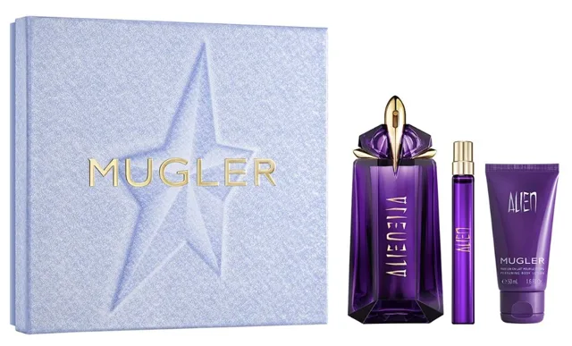 Thierry Mugler Alien - EDP 90 ml (plnitelná) + tělové mléko 50 ml + EDP 10 ml