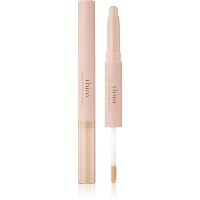 thim Skin Cover Concealer Duo krycí korektor pro redukci nedokonalostí oboustranný odstín 02 Beige 6.3 g