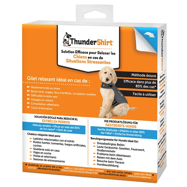 ThunderShirt® zklidňující vesta, šedá - velikost L
