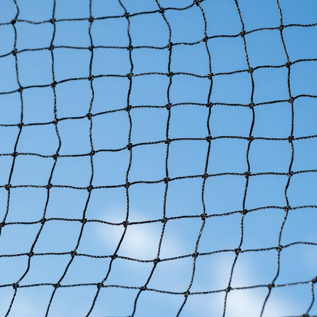 TIAKI bezpečnostní síť pro kočky s drátěnou výztuhou, černá - 4 x 3 m