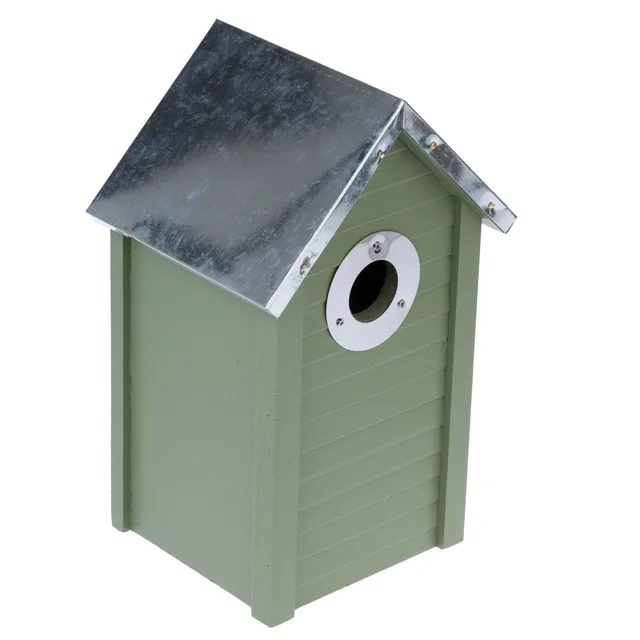 TIAKI budka ke hnízdění zelená - cca D 16 x Š 13,5 x V 26 cm