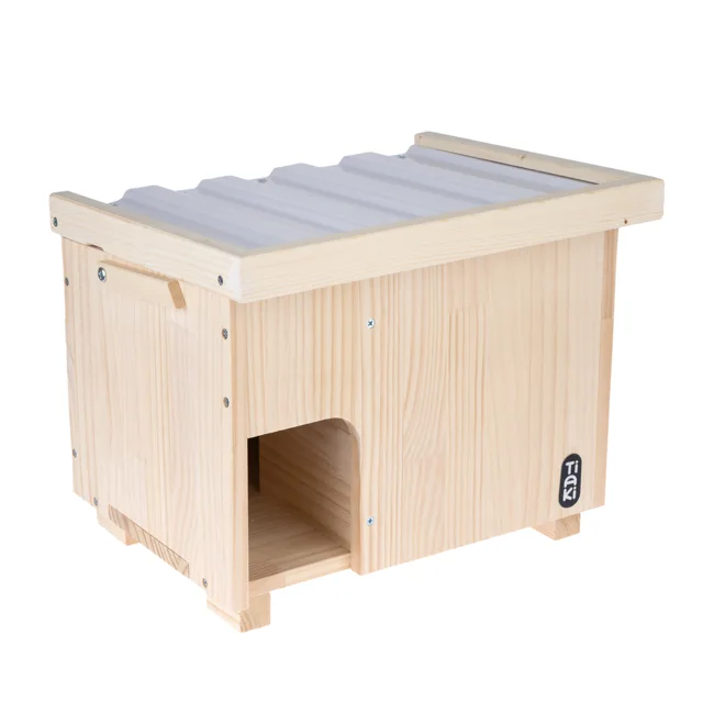 TIAKI domeček odolný proti zimě pro ježky - cca D 40,4 × Š 32 × V 33 cm