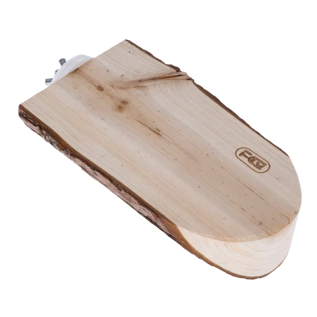 TIAKI dřevěná plošina s kůrou, oválná - cca Š 8 x V 4 x D 17 cm