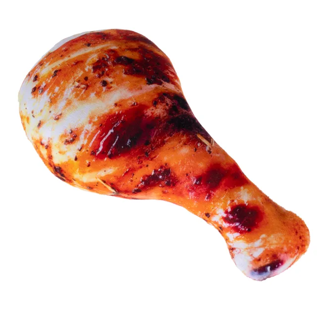TIAKI hračka pro psy kuřecí stehno - D 23 x Š 13,5 x V 5 cm