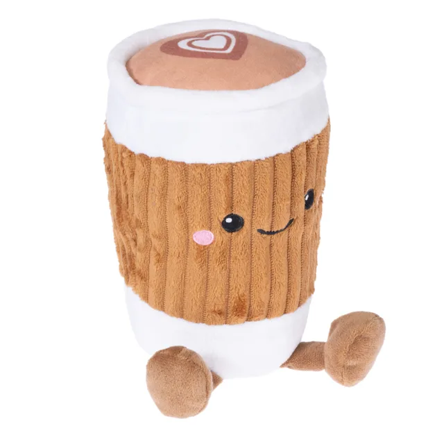 TIAKI hračka pro psy veselé frappuccino, hnědá - D 20 x Š 12 x V 12 cm