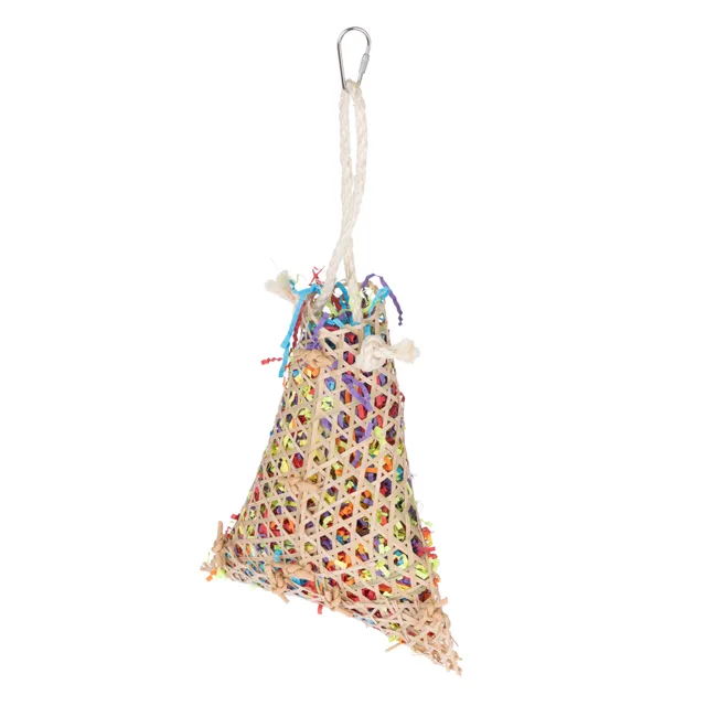 TIAKI hračka pro ptáky koš na okusování - cca D 38 x Š18 x V 6,5 cm