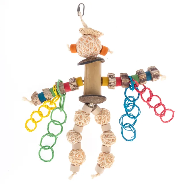 TIAKI hračka pro ptáky Robot Man - cca D 33 x Š 28 cm
