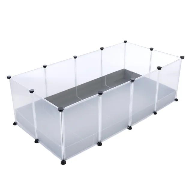 TIAKI Indoor volný výběh pro malá zvířata k připevnění na podlahu - D 145 × Š 75 × V 46 cm