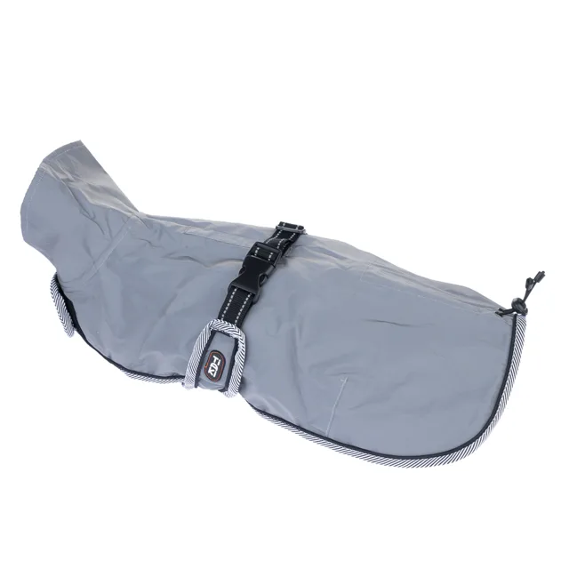 TIAKI kabát pro psy reflexní ocelový - délka zad cca 70 cm