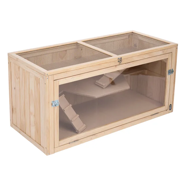 TIAKI klec pro křečky dřevěná XL - D 115 x Š 50 x V 55,3 cm