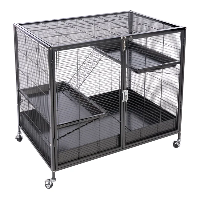 TIAKI klec pro malá zvířata Étagère Výhodná sada: Hlavní klec + doplňková jednotka (D 93,5 x Š 63 x V 157,8 cm)