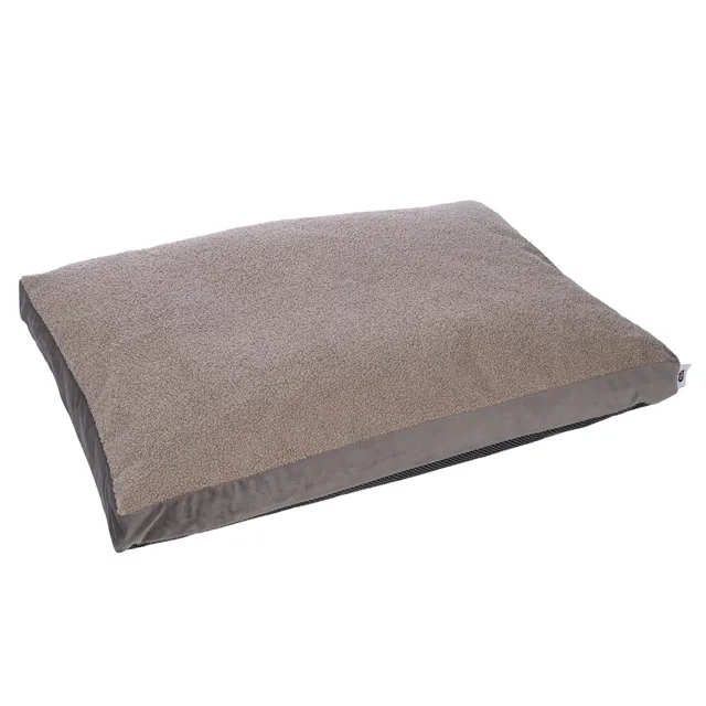 TIAKI matrace pro psy Teddy, šedohnědá - velikost L: D 100 x Š 70 x V 10 cm
