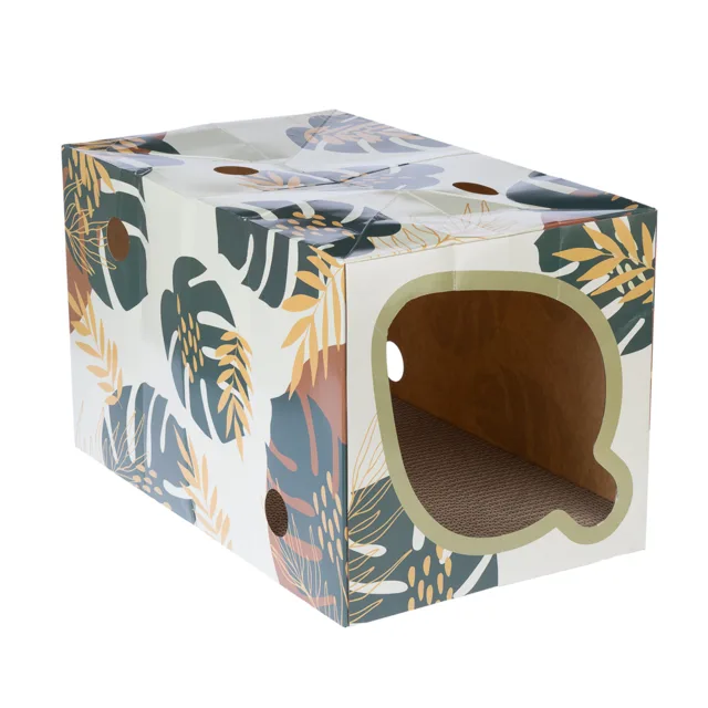 TIAKI Nature tunel pro kočky listy - Š 30 x V 30 x D 40 cm