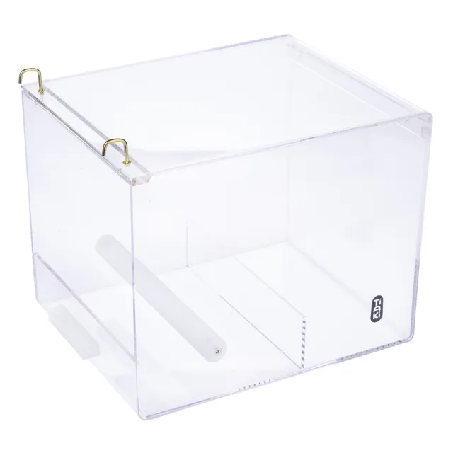 TIAKI No-Mess akrylové krmítko pro ptáky - velikost L: D 20 x Š 25 x V 20 cm