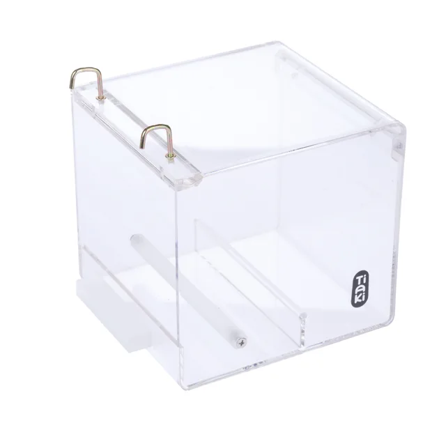 TIAKI No-Mess akrylové krmítko pro ptáky - velikost S: D 13 x Š 14 x V 13 cm