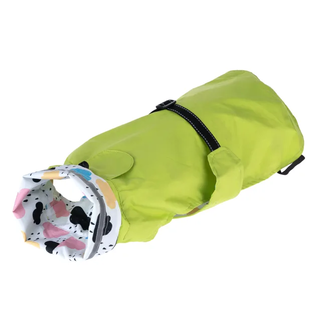 TIAKI oboustranná pláštěnka pro psy s mráčky - délka zad cca 50 cm