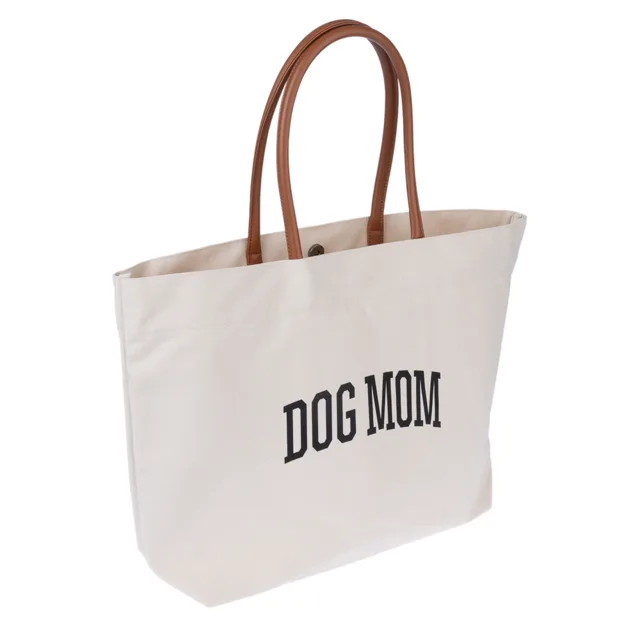 TIAKI Plátěná nákupní taška "Dog Mom" - 1 kus