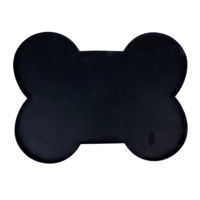 TIAKI podložka pod misku kost, černá - D 51 x Š 38 x V 1 cm