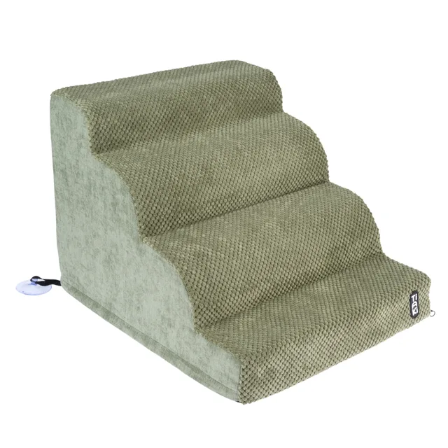 TIAKI Schůdky pro domácí zvířata mechové - D 50 × Š 42 × V 36 cm